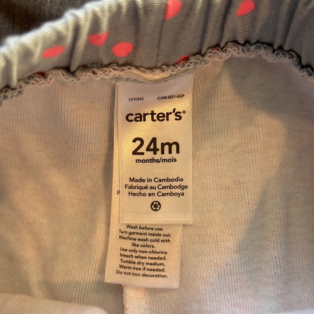 Carter’s Cupcake Outfit Size 24M Baby Toddler Girl Birthday Polka Dots Ruffles - Picture 9 of 10